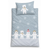 Biber Kinderbettwäsche 100x135 cm aus 100% Baumwolle – Eisbären