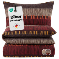 Biber Bettwäsche 135x200 cm aus 100% Baumwolle – Boho Muster