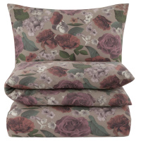 Biber Bettwäsche 135x200 cm aus 100% Baumwolle – Vintage Rosen