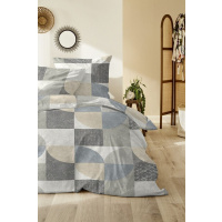 Biber Bettwäsche 135x200 cm aus 100% Baumwolle – Moderne Geometrie