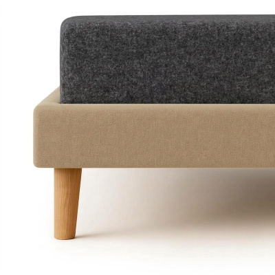 Feinbiber Spannbettlaken 140x200 - 160x200 cm aus 100% Baumwolle – Melange Anthrazit