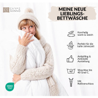 Winter Polarfleece Bettwäsche aus 100% Polyester 135x200 cm Tiere