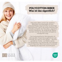 Winter Polycotton Bettwäsche aus 69% Baumwolle, 31% Polyester 135x200 cm Kariert Blau Grau