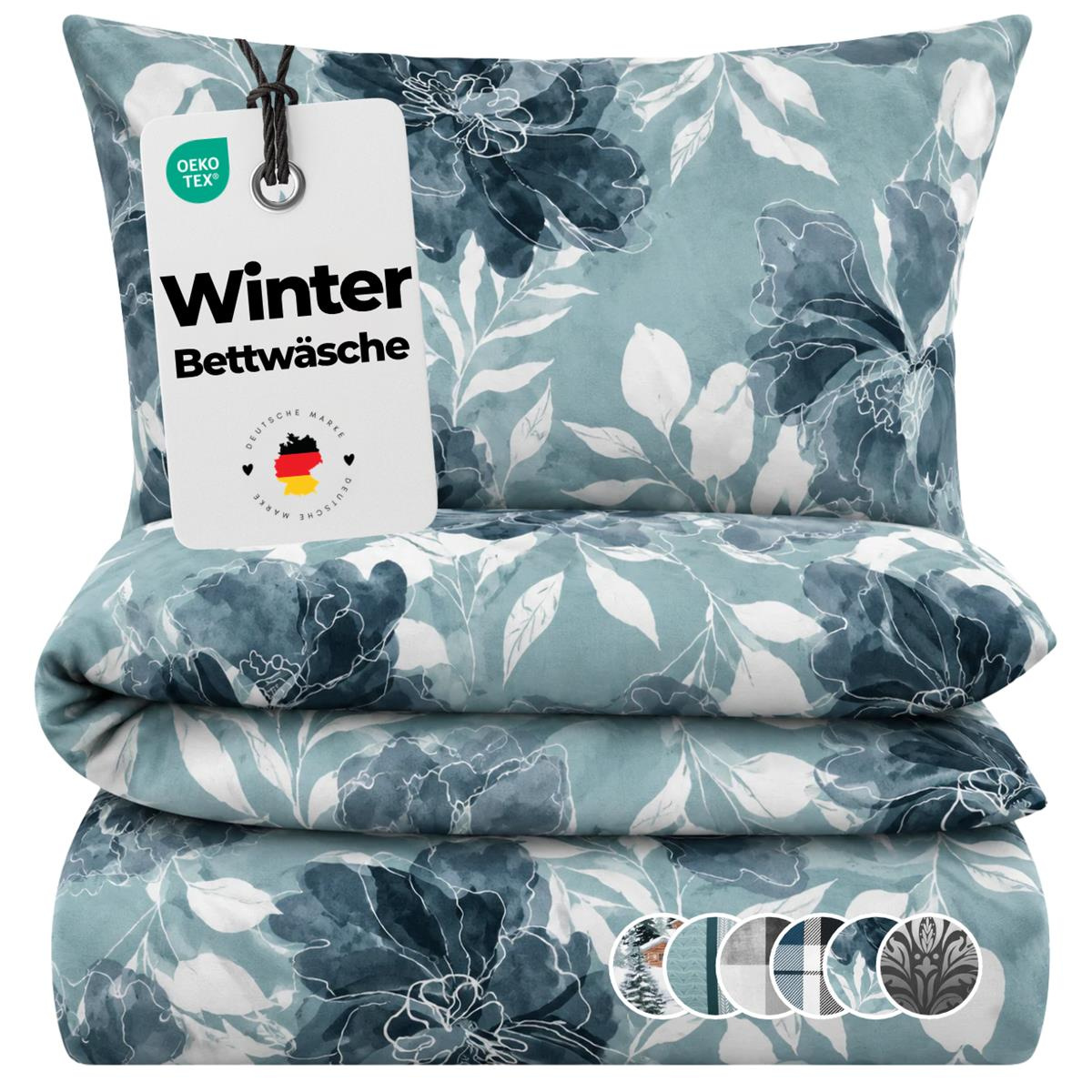 Winter Polycotton Bettwäsche aus 69% Baumwolle, 31%...