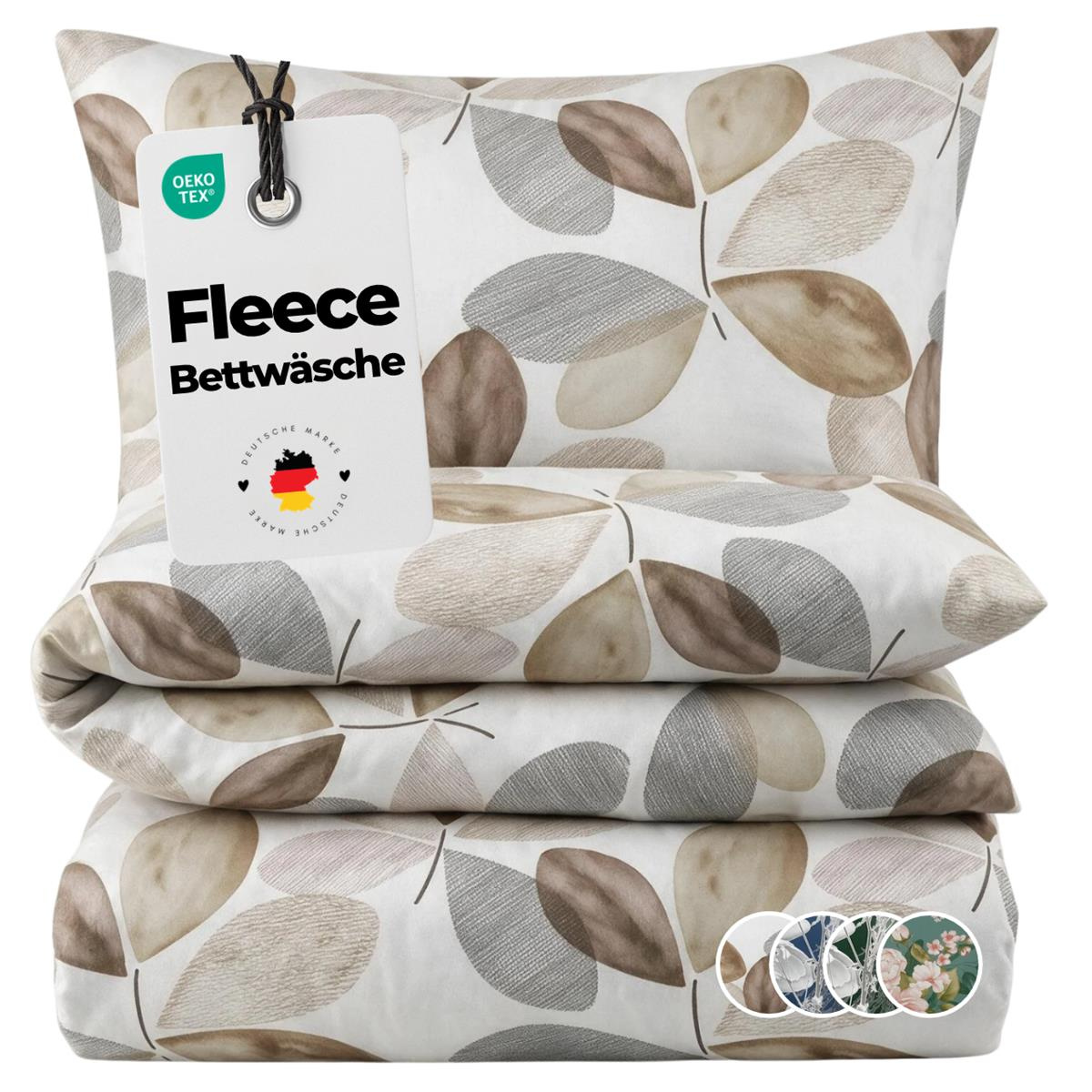 Winter Thermofleece Bettwäsche aus 100% Polyester...