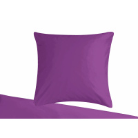 Mako Satin Bettwäsche Lila Uni aus 100% Baumwolle 200cm x 220cm + 2x (80cm x 80cm)