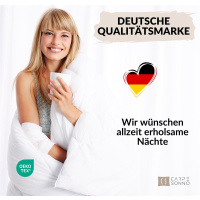 Mako-Satin Bettwäsche 135x200 cm aus 100% Baumwolle – Uni Weiß