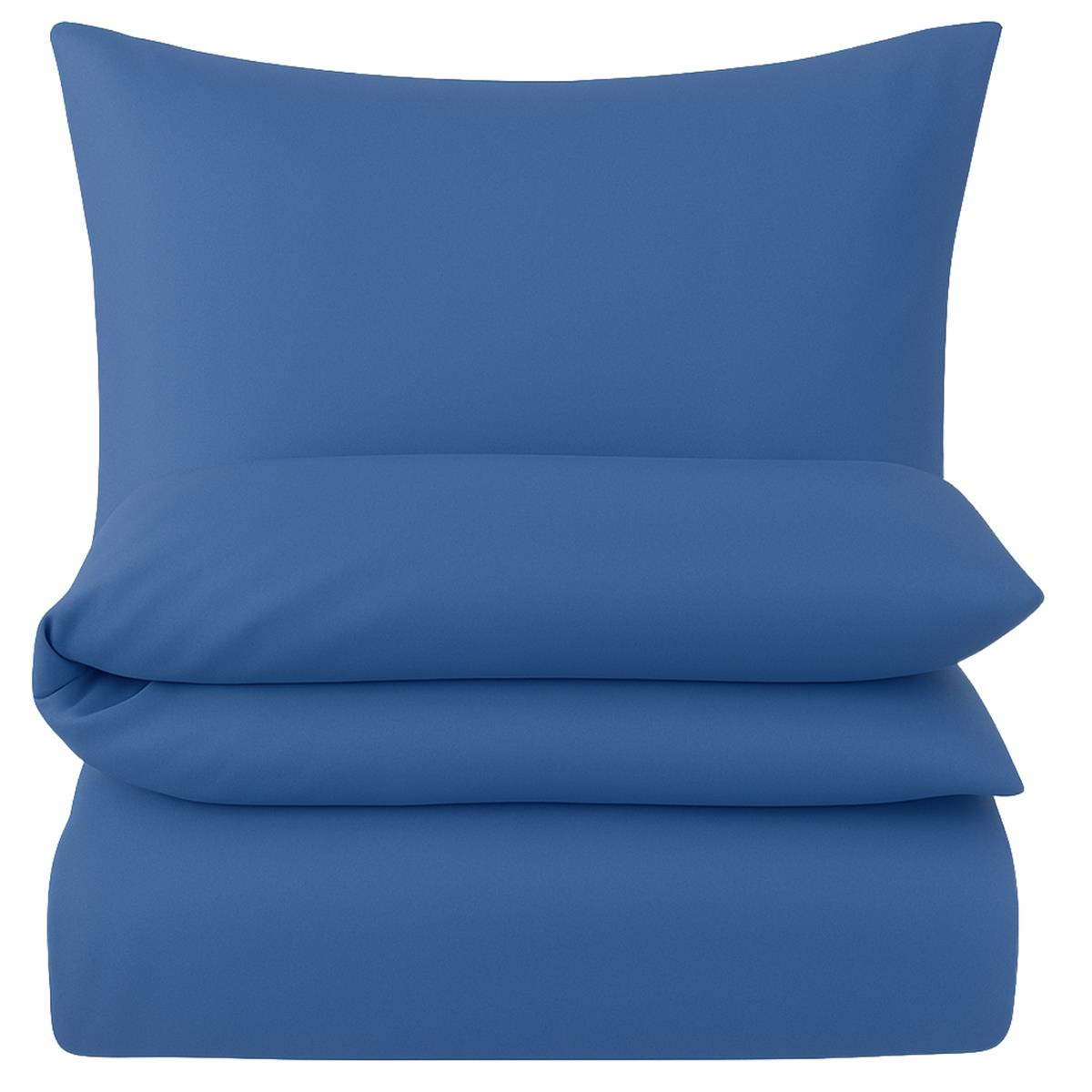 Mako-Satin Bettwäsche 155x220 cm aus 100% Baumwolle...