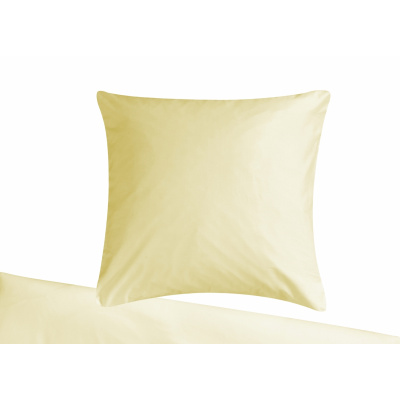 Biber Bettwäsche Creme Uni aus 100% Baumwolle 200cm x 220cm + 2x (80cm x 80cm)