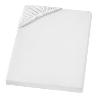 Fein-Jersey Bettlaken 140x200 - 160x200 cm aus 100% Baumwolle – Weiß