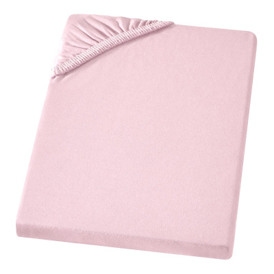 Fein-Jersey Bettlaken 180x200 - 200x200 cm aus 100% Baumwolle – Rosa