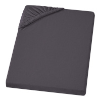 Fein-Jersey Bettlaken 140x200 - 160x200 cm aus 100% Baumwolle – Graphit