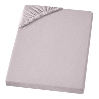 Fein-Jersey Bettlaken 140x200 - 160x200 cm aus 100% Baumwolle – Platin