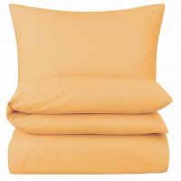 Mako-Satin Bettwäsche 135x200 cm aus 100% Baumwolle – Uni Gelb