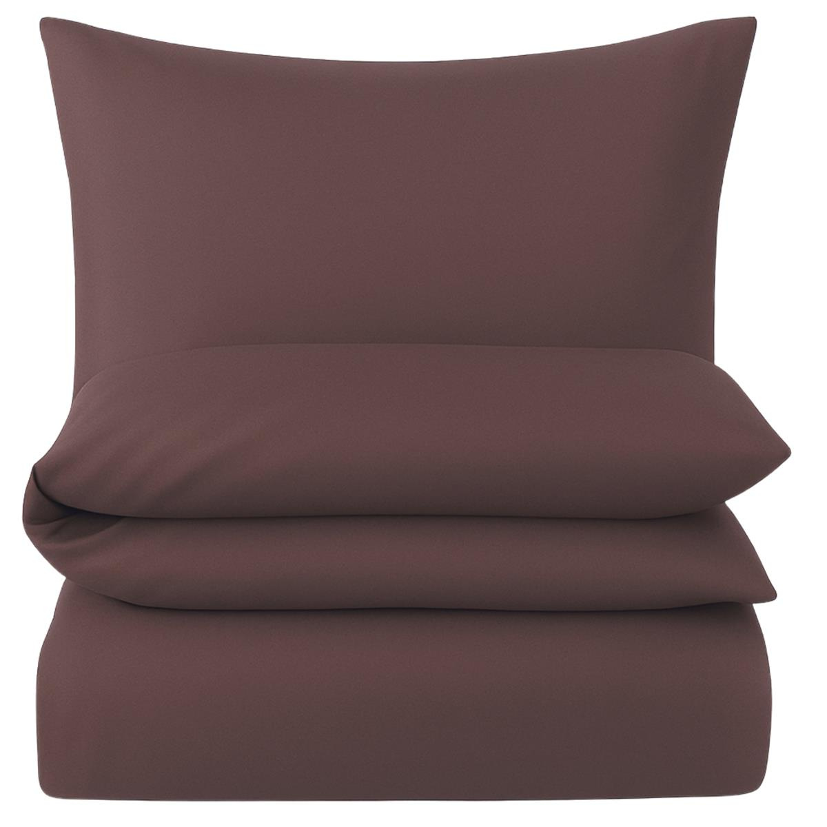 Mako-Satin Bettwäsche 135x200 cm aus 100% Baumwolle...