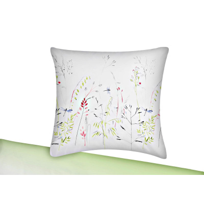 Mako Satin Bettwäsche Libelle Grün aus 100% Baumwolle