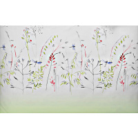 Mako Satin Bettwäsche Libelle Grün aus 100% Baumwolle