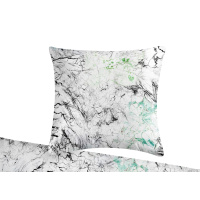 Mako Satin Bettwäsche Marmor Bunt aus 100% Baumwolle