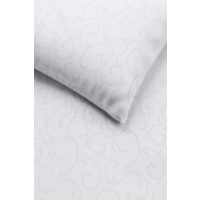 Damast Bettwäsche aus 100% Baumwolle - Ornamente Modern Weiß