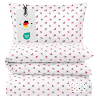 Seersucker Bettwäsche aus 100% Baumwolle – Landhausrose Rosa