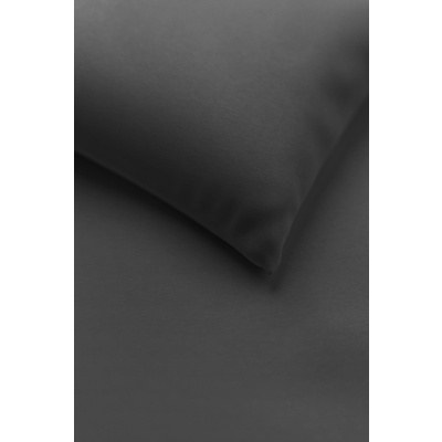 Interlock-Jersey Bettwäsche 135x200 cm aus 100% Baumwolle – Anthrazit