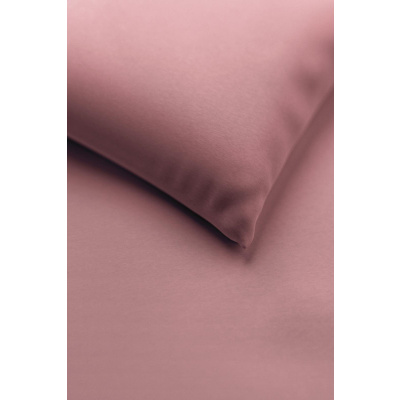 Interlock-Jersey Bettwäsche 135x200 cm aus 100% Baumwolle – Rosenholz Uni
