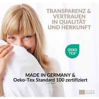 Interlock-Jersey Bettwäsche 155x220 cm aus 100% Baumwolle – Rauchblau