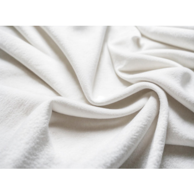 Biber Bettwäsche 135x200 cm aus 100% Baumwolle – Weiß Uni