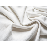 Biber Bettwäsche 135x200 cm aus 100% Baumwolle – Weiß Uni