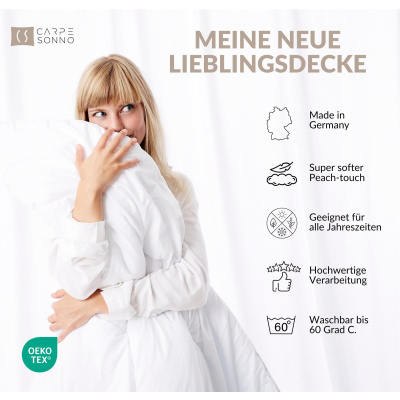 Microfaser Vierjahreszeiten Bettdecke 155x240 cm aus 100% Polyester